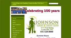 Desktop Screenshot of johnsongardencenter.net