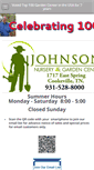 Mobile Screenshot of johnsongardencenter.net